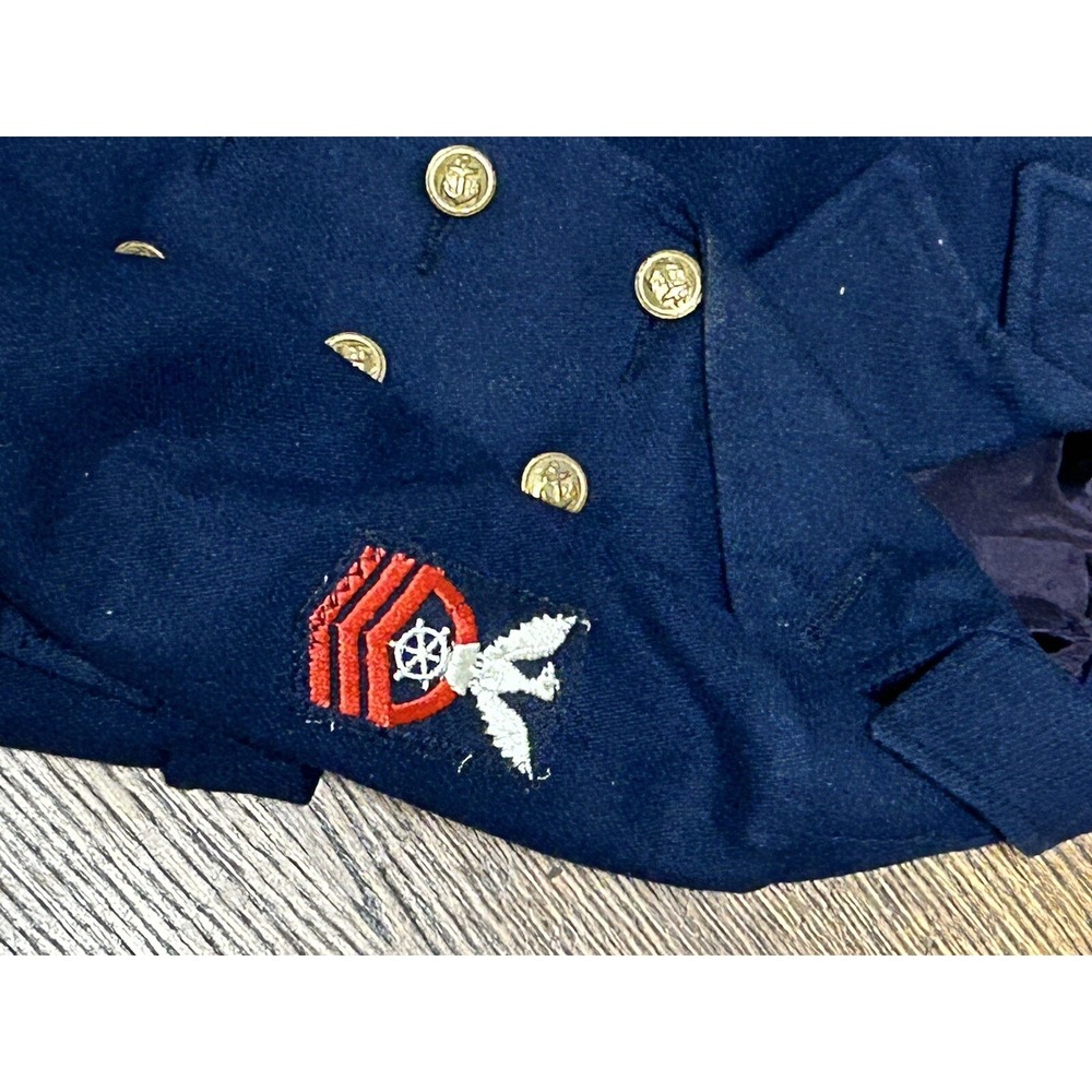 VINTAGE 1960's Fieldstone Double Breasted Wool Coat JFK Jr US Navy Boys Size 2 - Picture 12 of 12